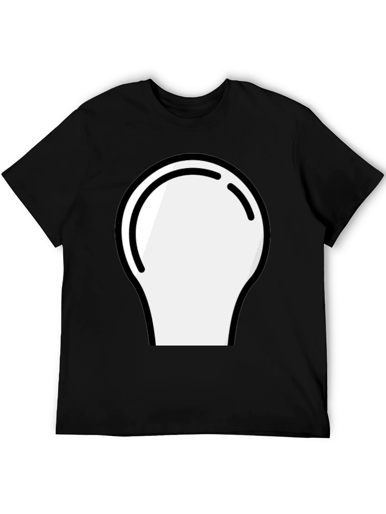 Abstract Graphic Tee - Modern Black Cotton Shirt
