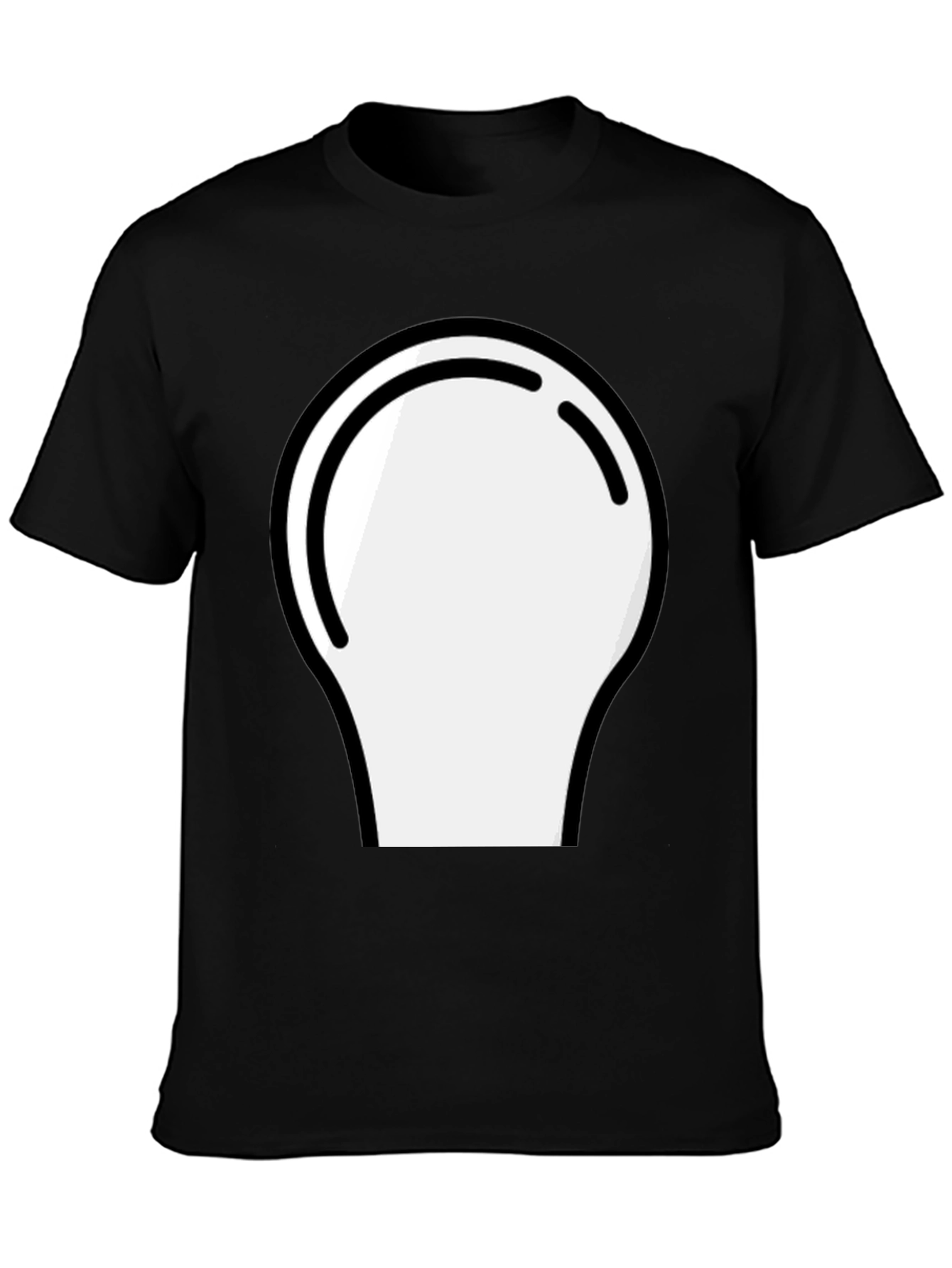 Abstract Graphic Tee - Modern Black Cotton Shirt
