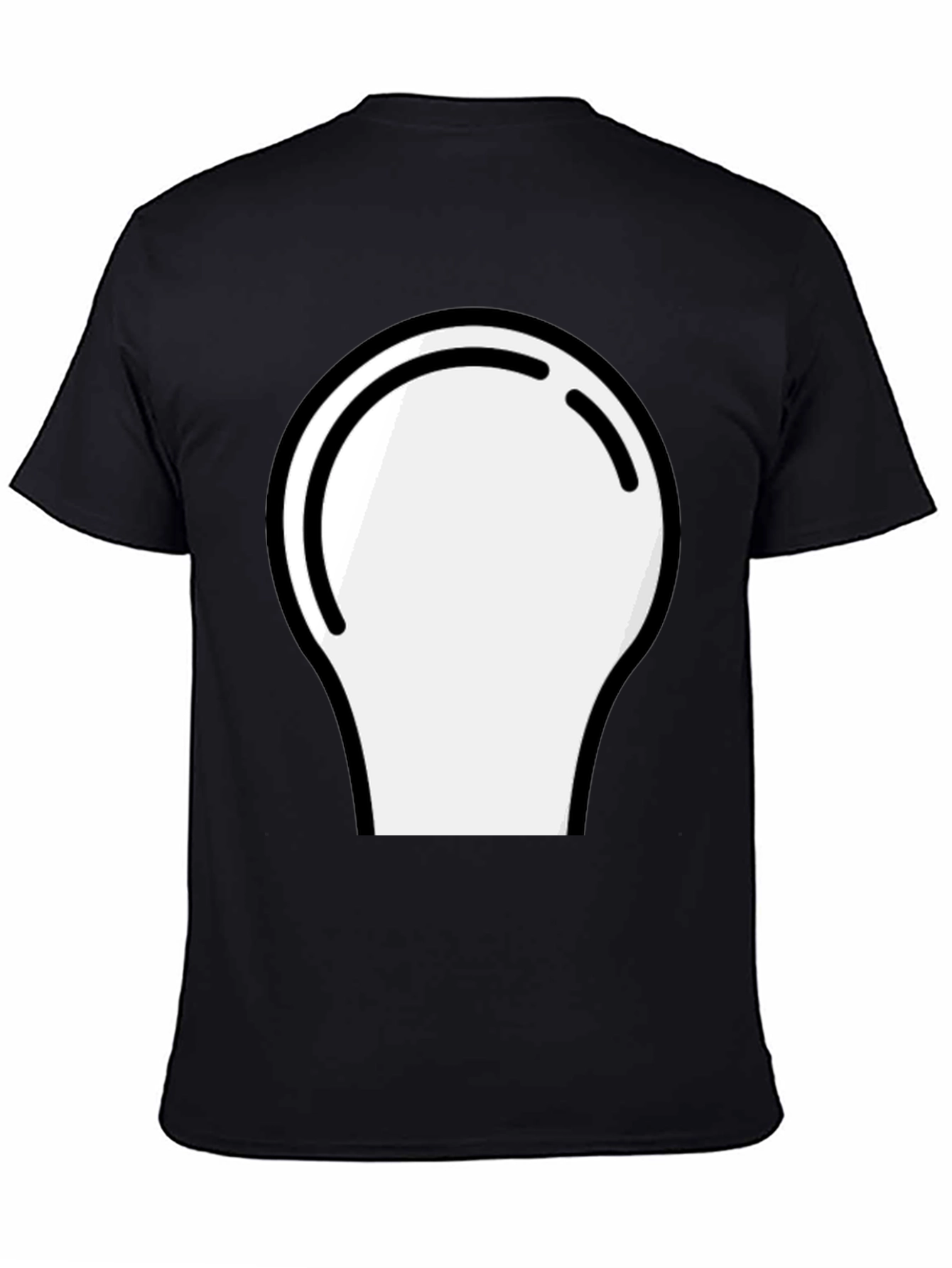 Abstract Graphic Tee - Modern Black Cotton Shirt