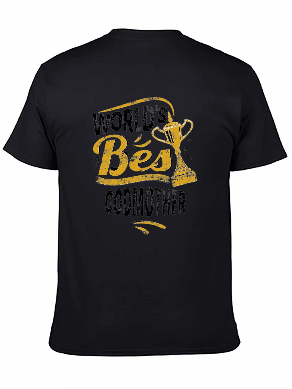 Worlds Best Godmother T-Shirt - Trophy Design