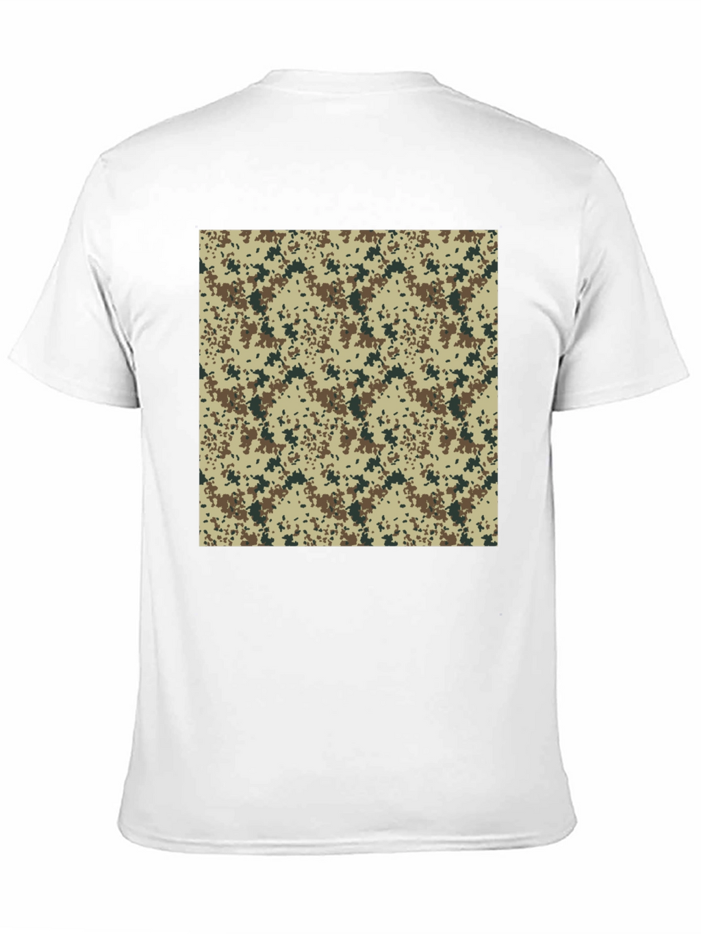 Camouflage Print Black T-Shirt