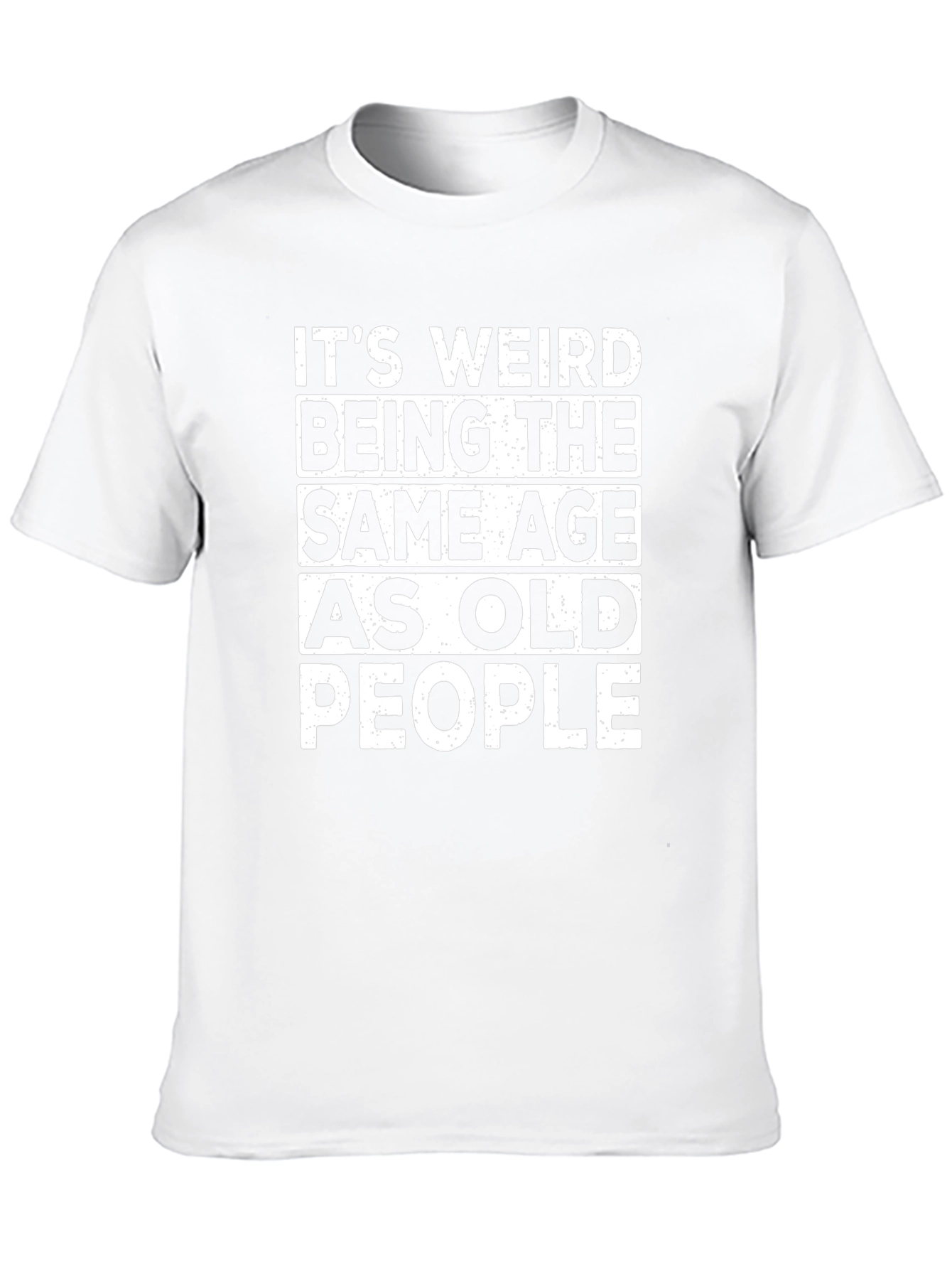 Funny Same Age as Old People Black T-Shirt