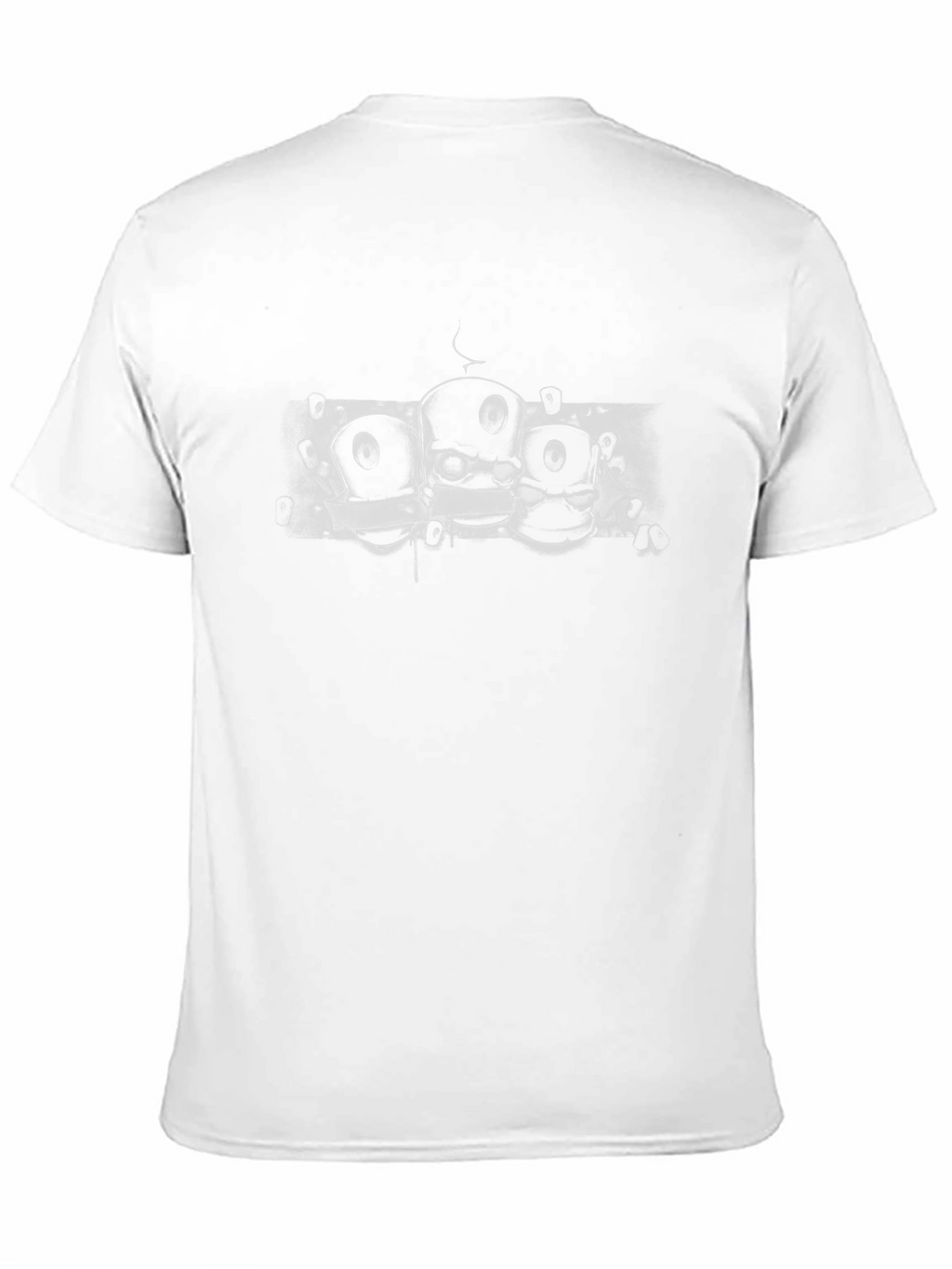 Abstract Silhouette Robot Graphic T-Shirt