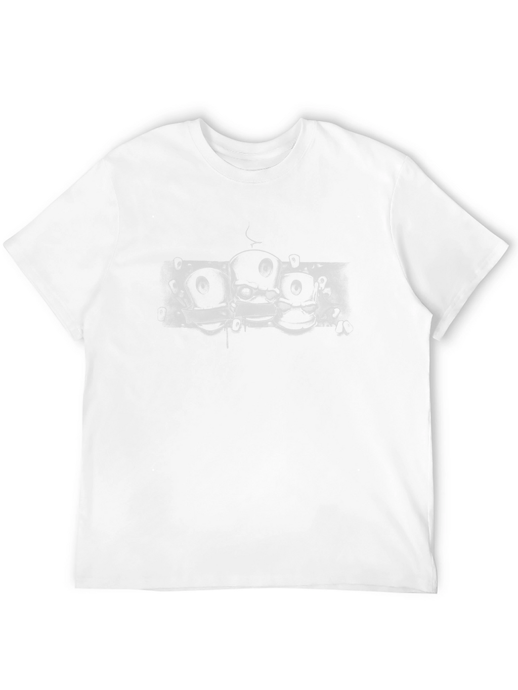 Abstract Silhouette Robot Graphic T-Shirt
