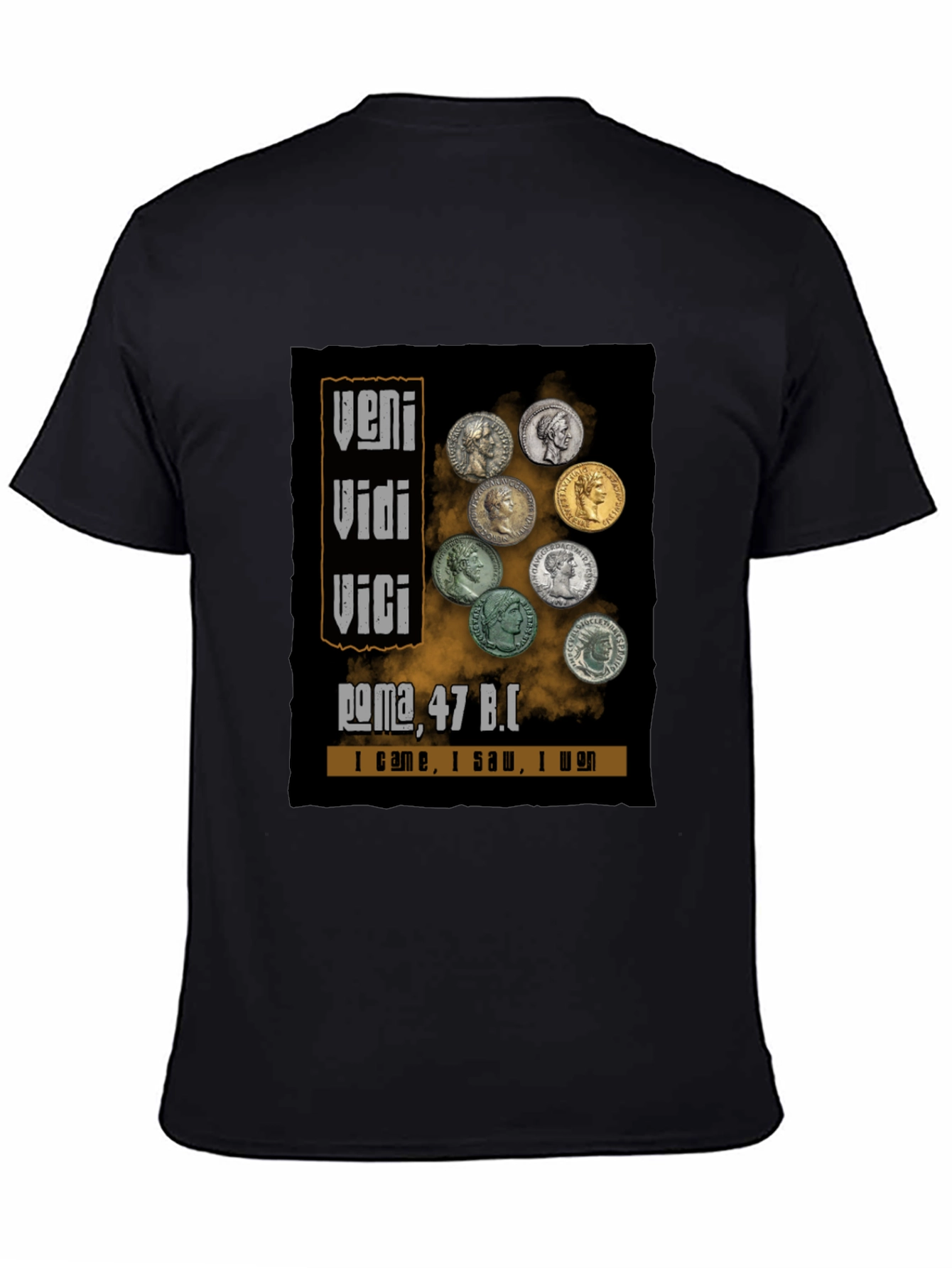 Veni Vidi Vici T-Shirt Roman Empire Julius Caesar Tee