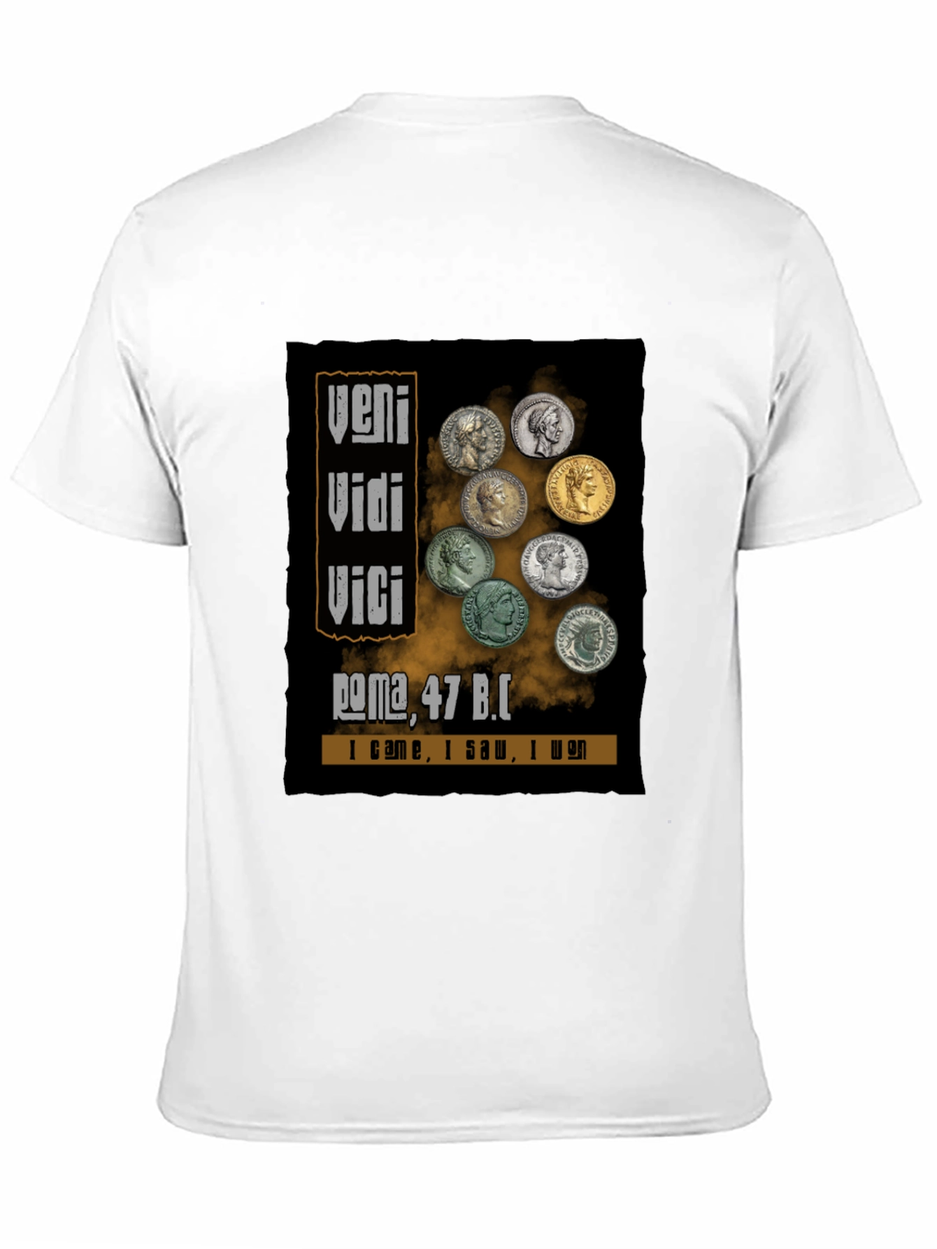 Veni Vidi Vici T-Shirt Roman Empire Julius Caesar Tee