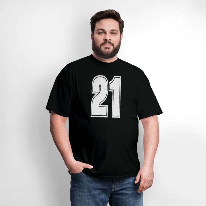 Varsity Sports Team Jersey Number 21 White