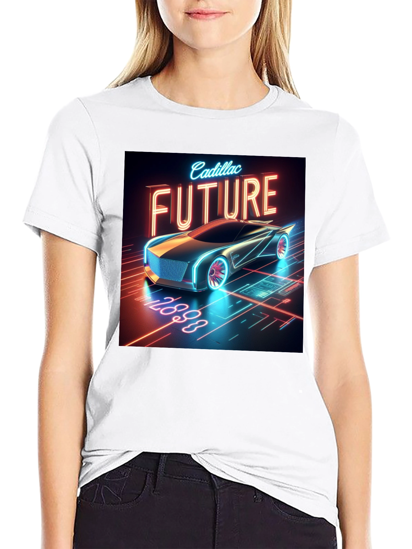 Cadillac Future T-Shirt - Black Graphic Tee