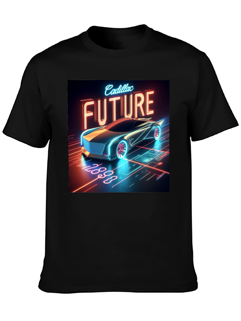 Cadillac Future T-Shirt - Black Graphic Tee