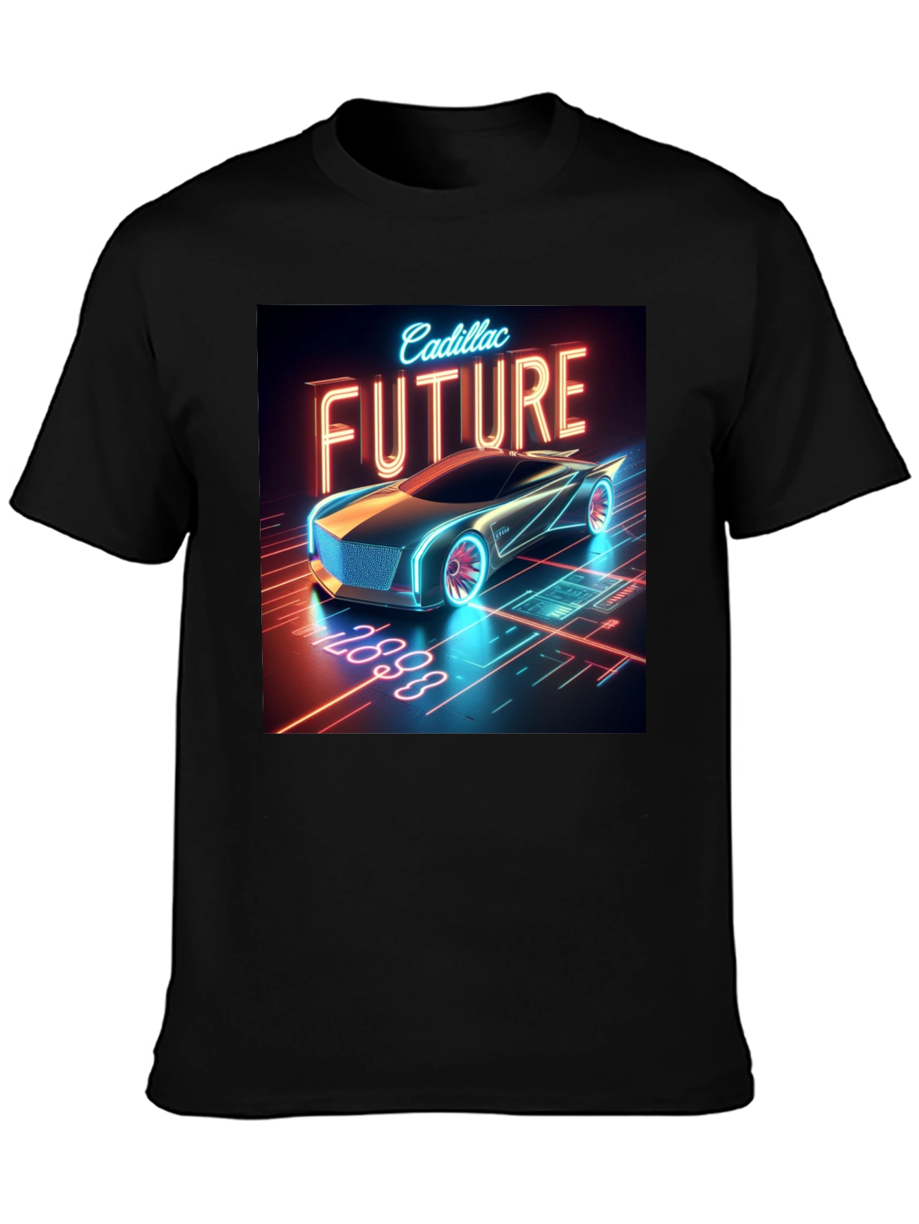 Cadillac Future T-Shirt - Black Graphic Tee