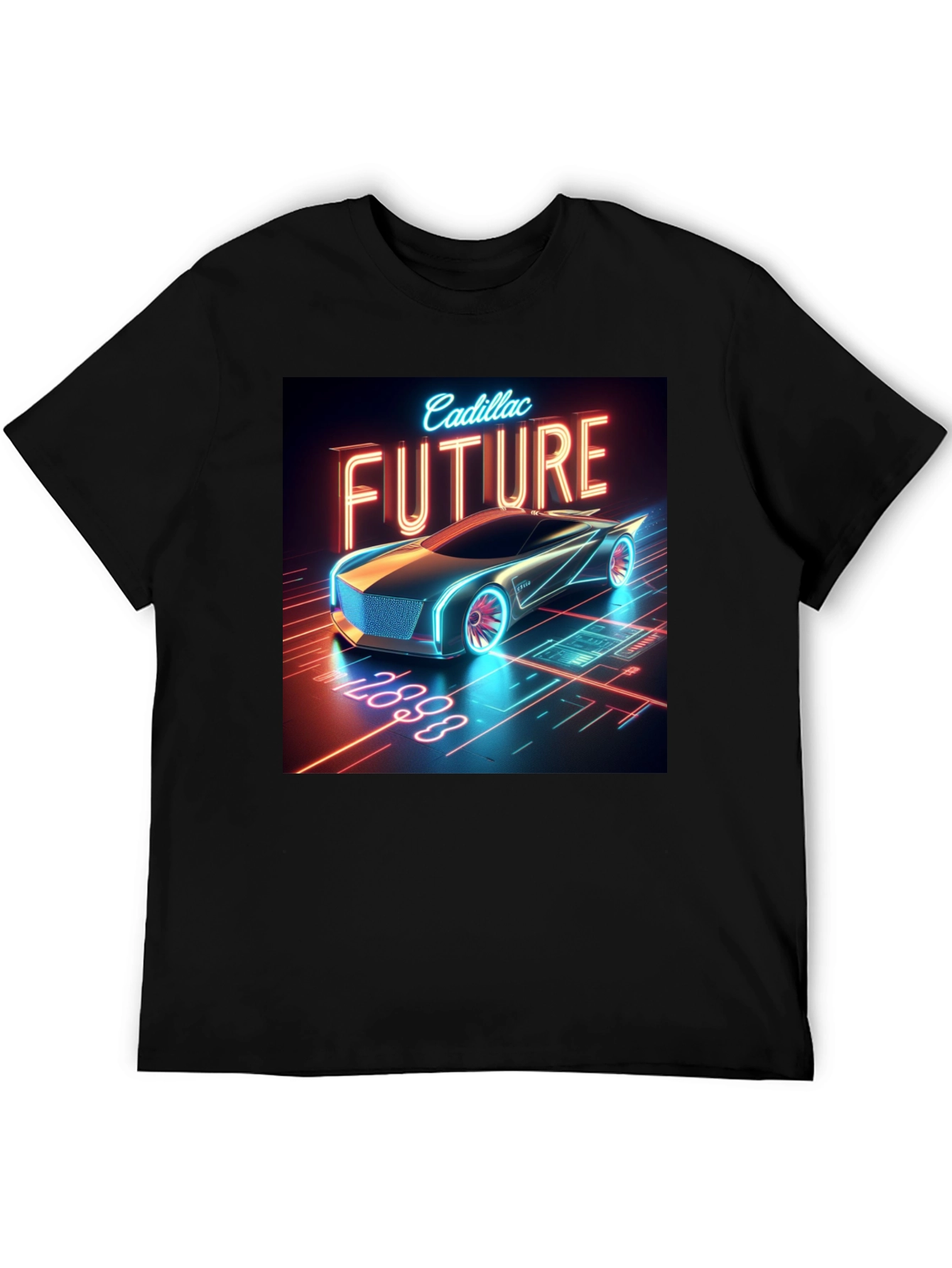 Cadillac Future T-Shirt - Black Graphic Tee