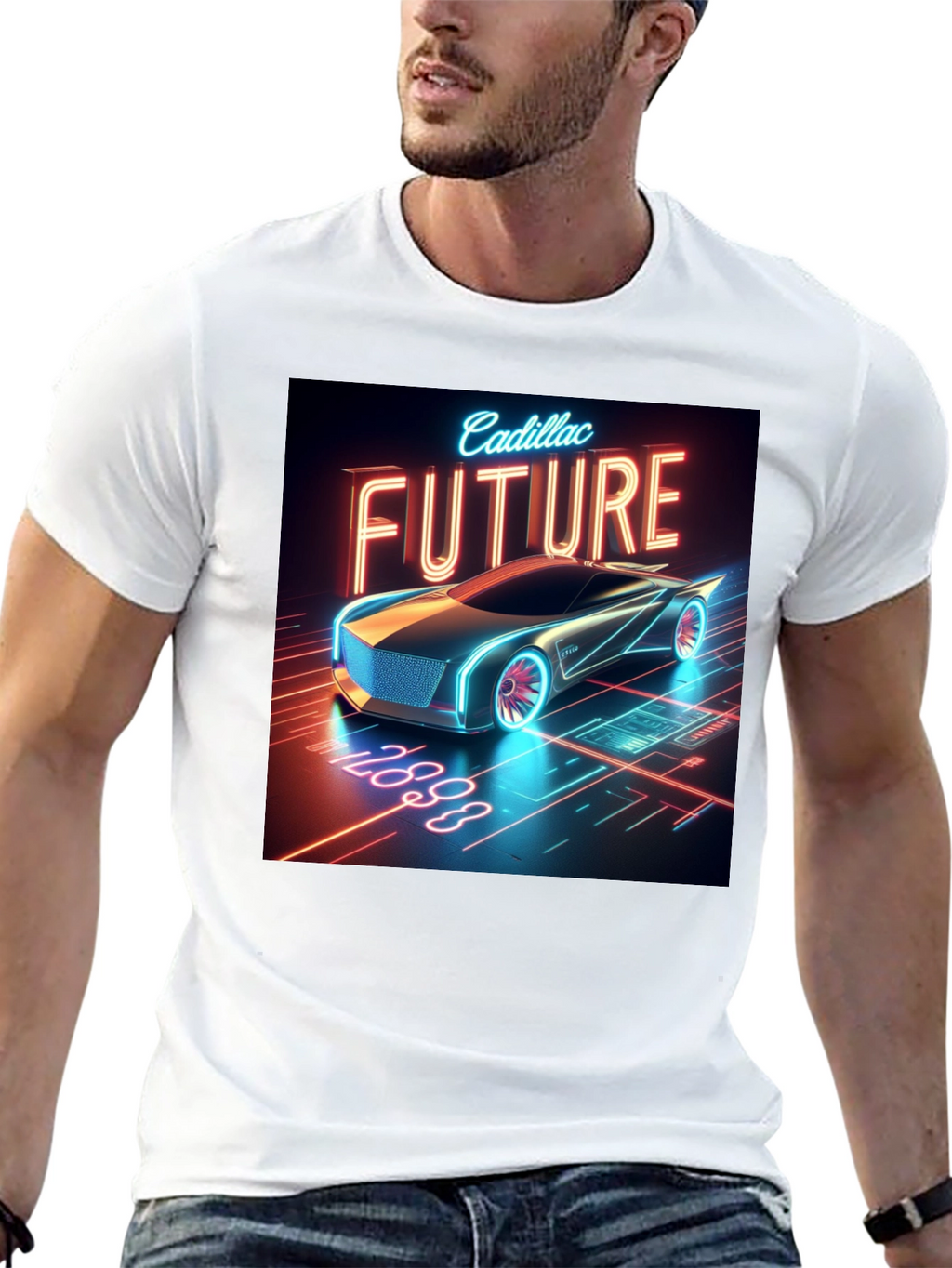 Cadillac Future T-Shirt - Black Graphic Tee