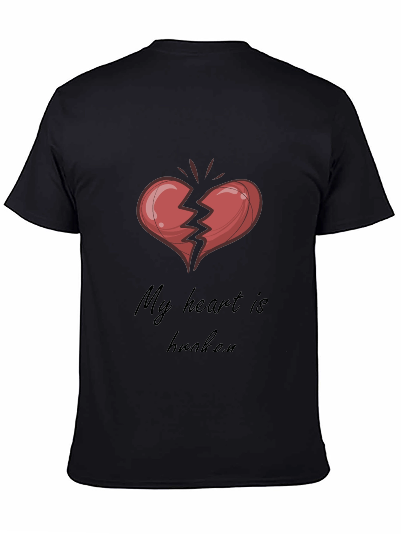 Broken Heart Graphic Tee - My Heart Is Broken T-Shirt