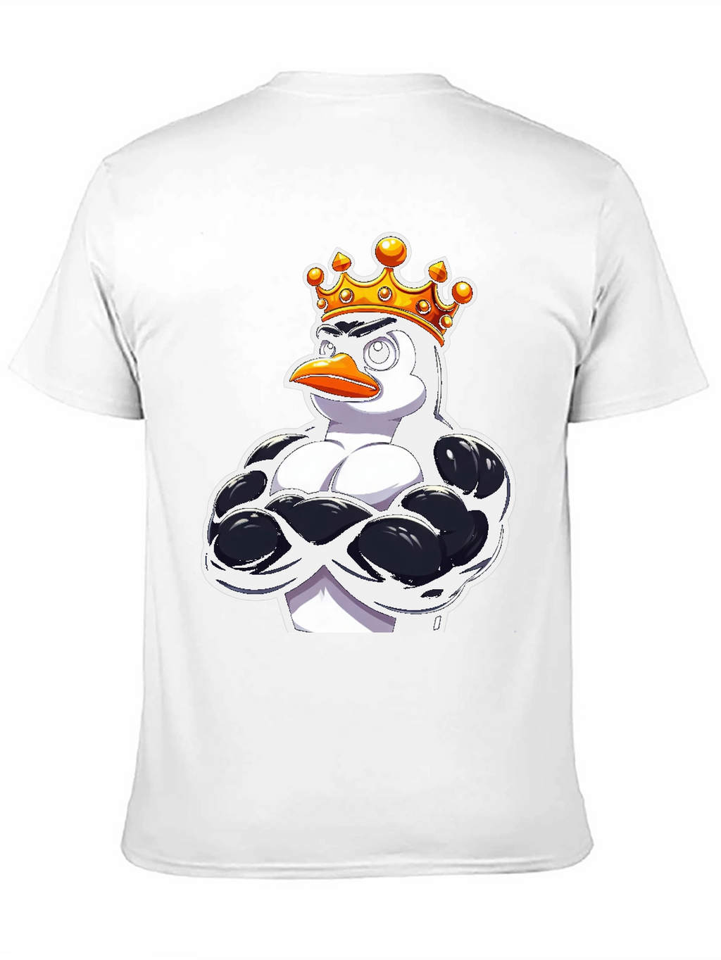 Penguin King Graphic T-Shirt - Black Cotton Tee