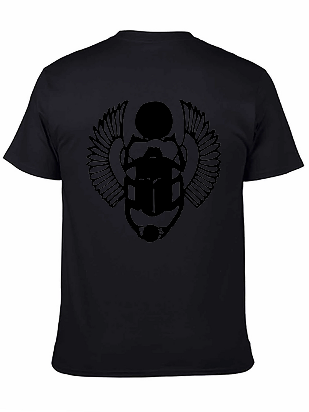 Black Scarab Beetle Graphic T-Shirt