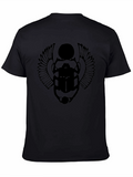 Black Scarab Beetle Graphic T-Shirt