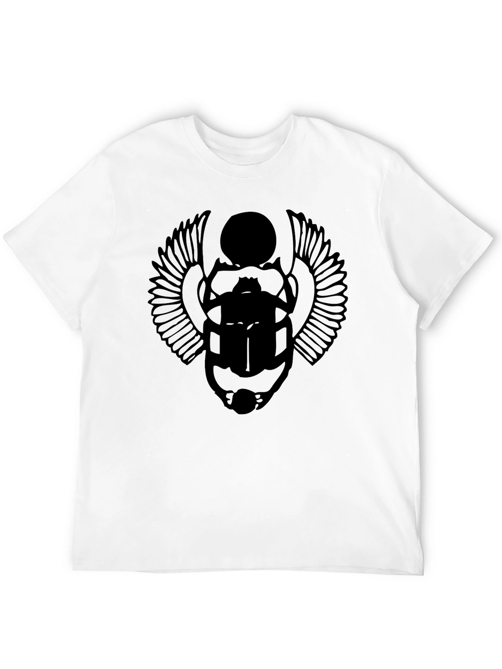 Black Scarab Beetle Graphic T-Shirt