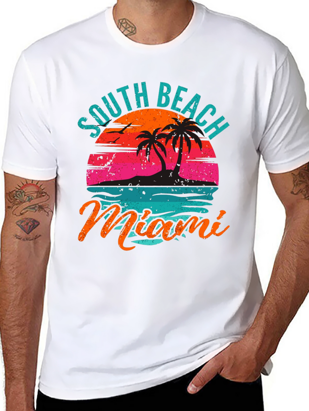 South Beach Miami Graphic T-Shirt
