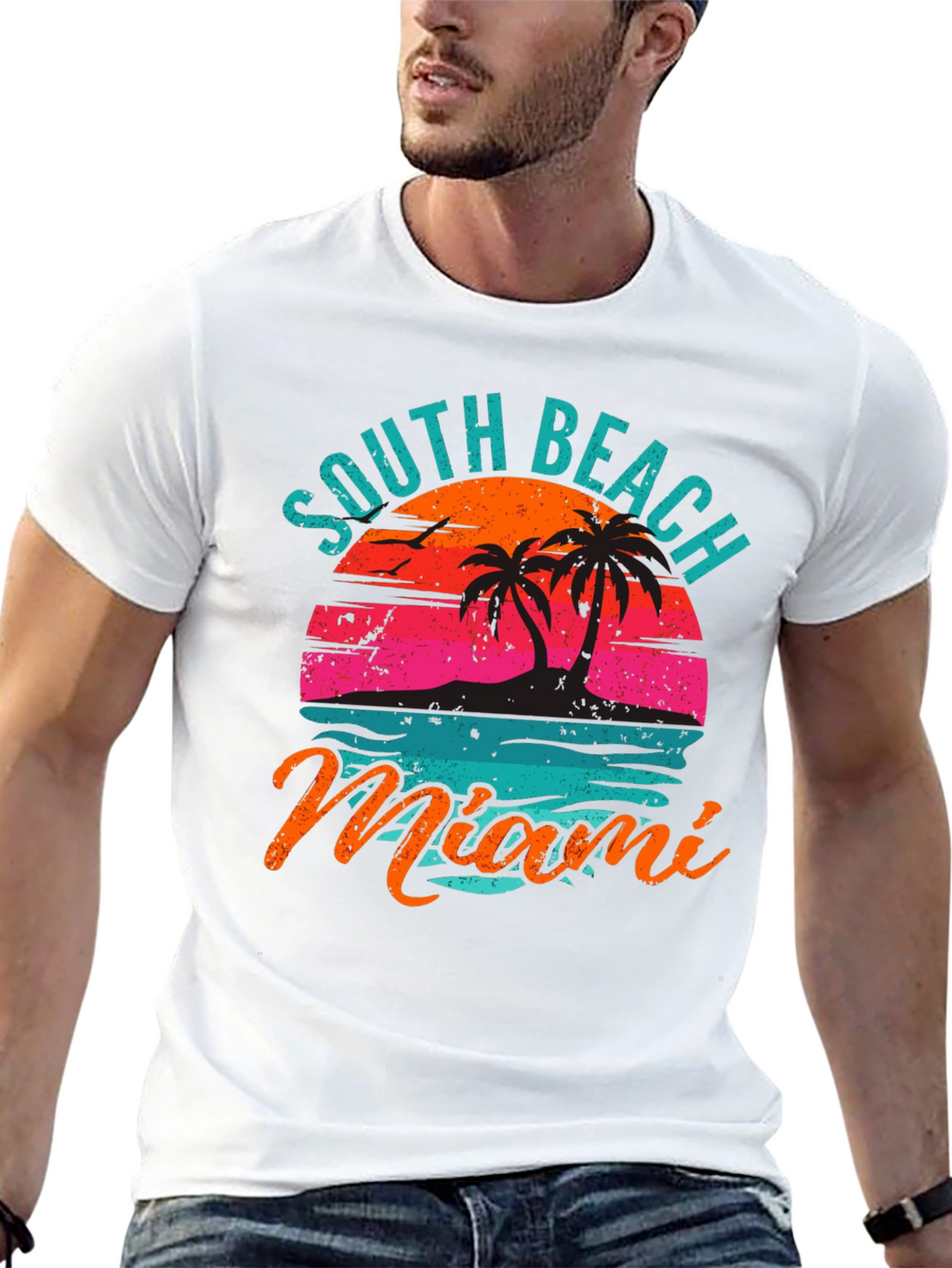 South Beach Miami Graphic T-Shirt