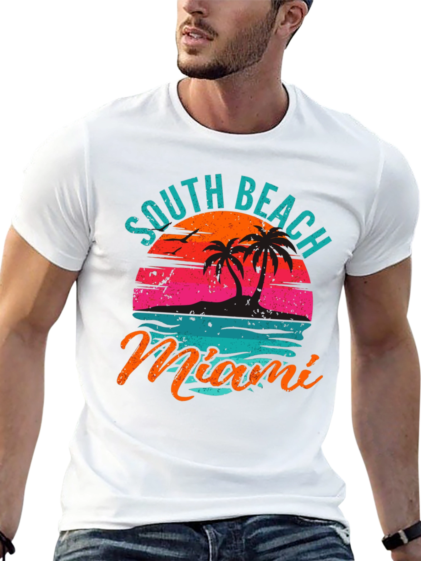 South Beach Miami Graphic T-Shirt