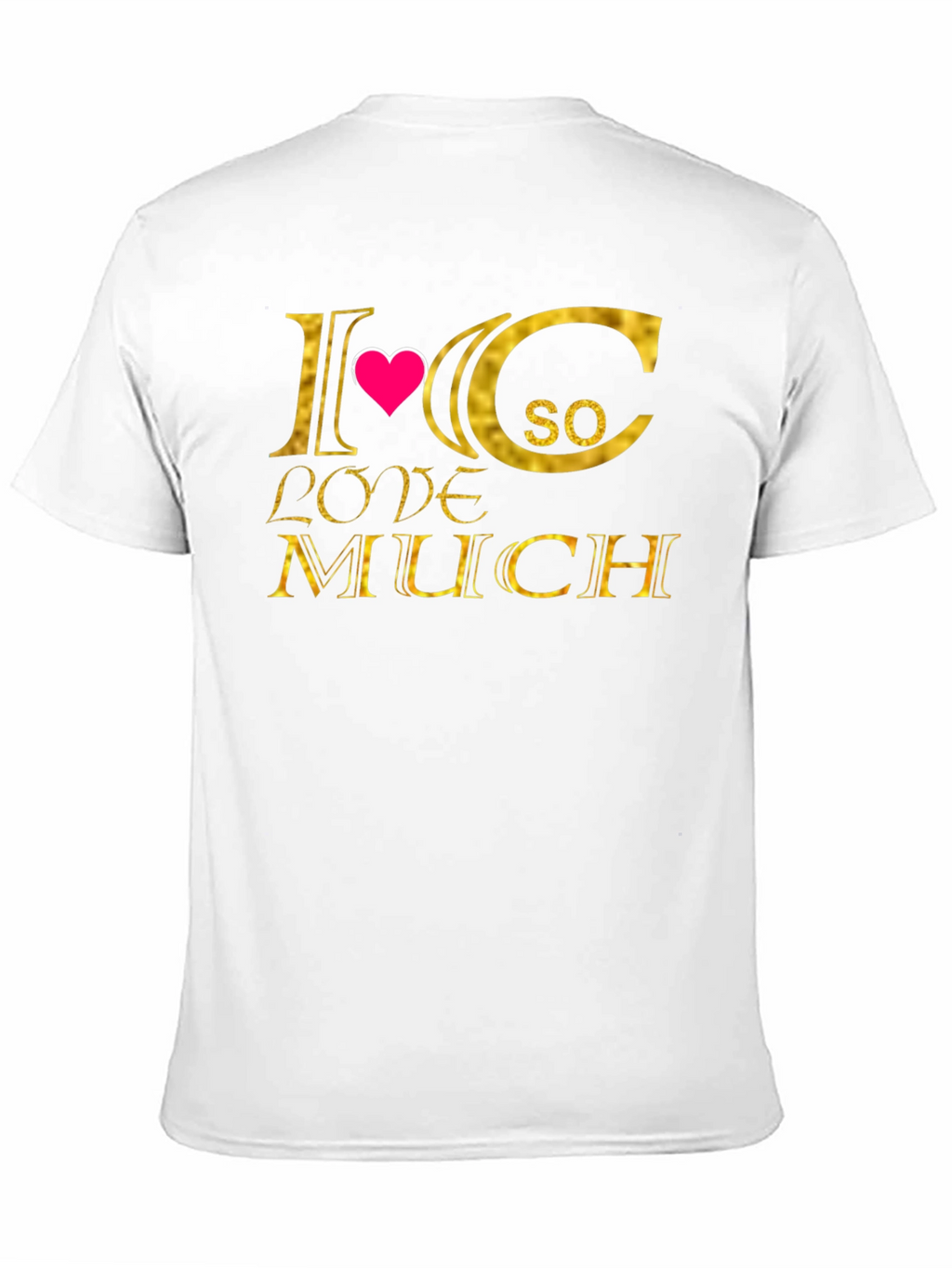 I Heart C So Love Much T-Shirt - Black