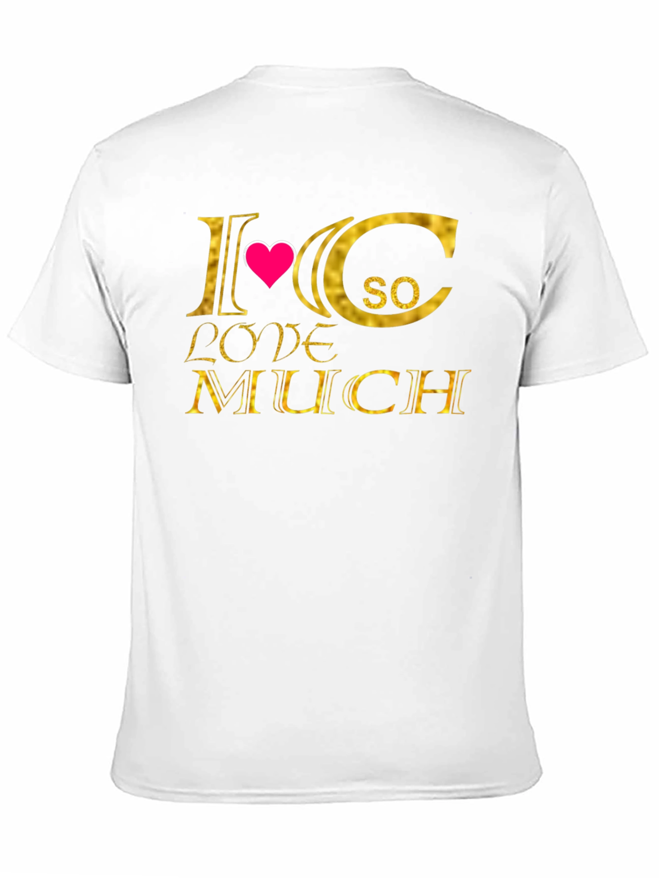 I Heart C So Love Much T-Shirt - Black