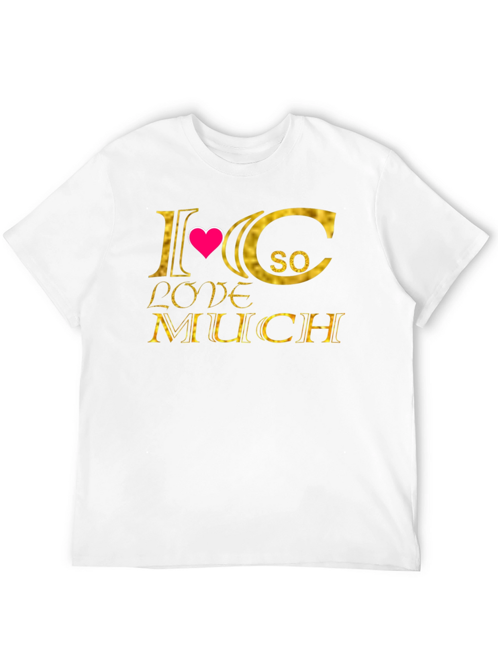 I Heart C So Love Much T-Shirt - Black