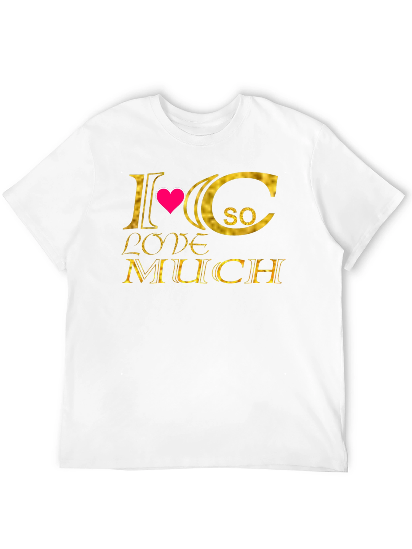 I Heart C So Love Much T-Shirt - Black
