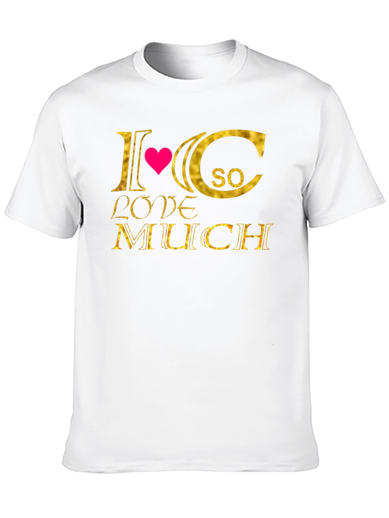 I Heart C So Love Much T-Shirt - Black