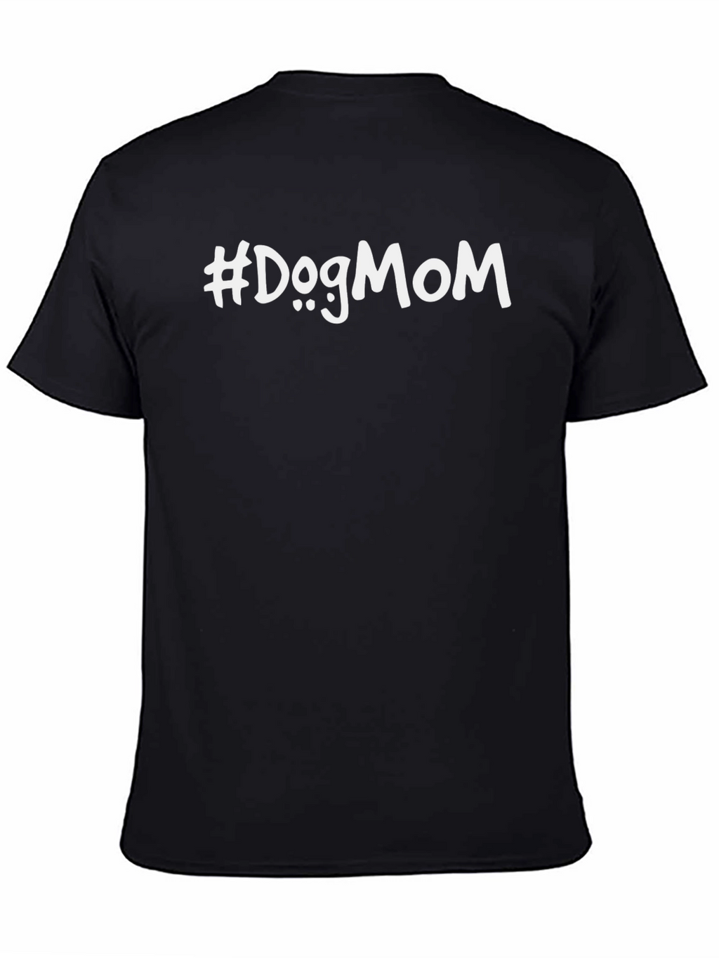 #DogMom Black T-Shirt - Trendy Casual Wear