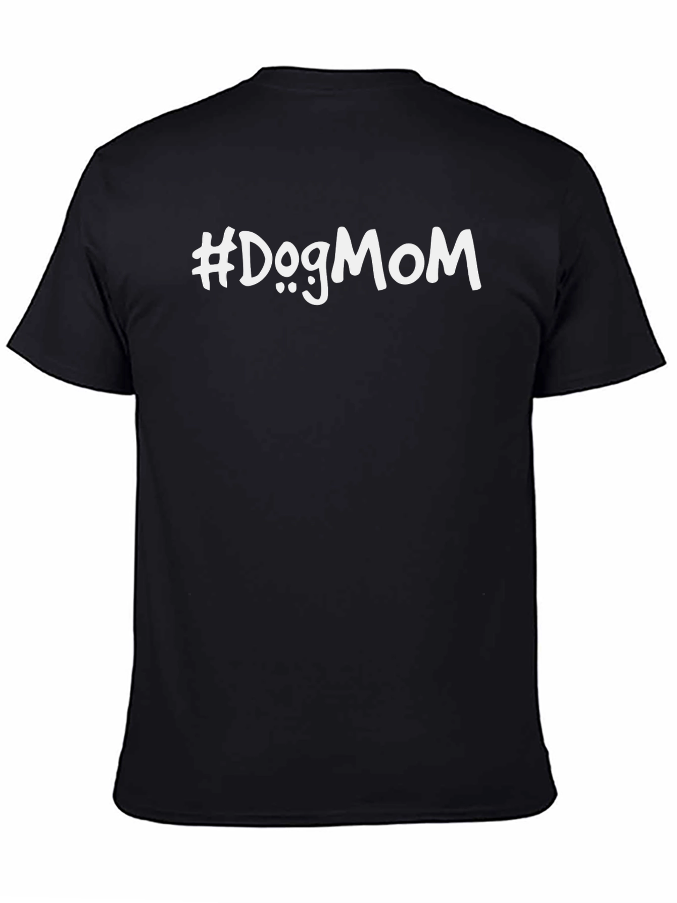 #DogMom Black T-Shirt - Trendy Casual Wear
