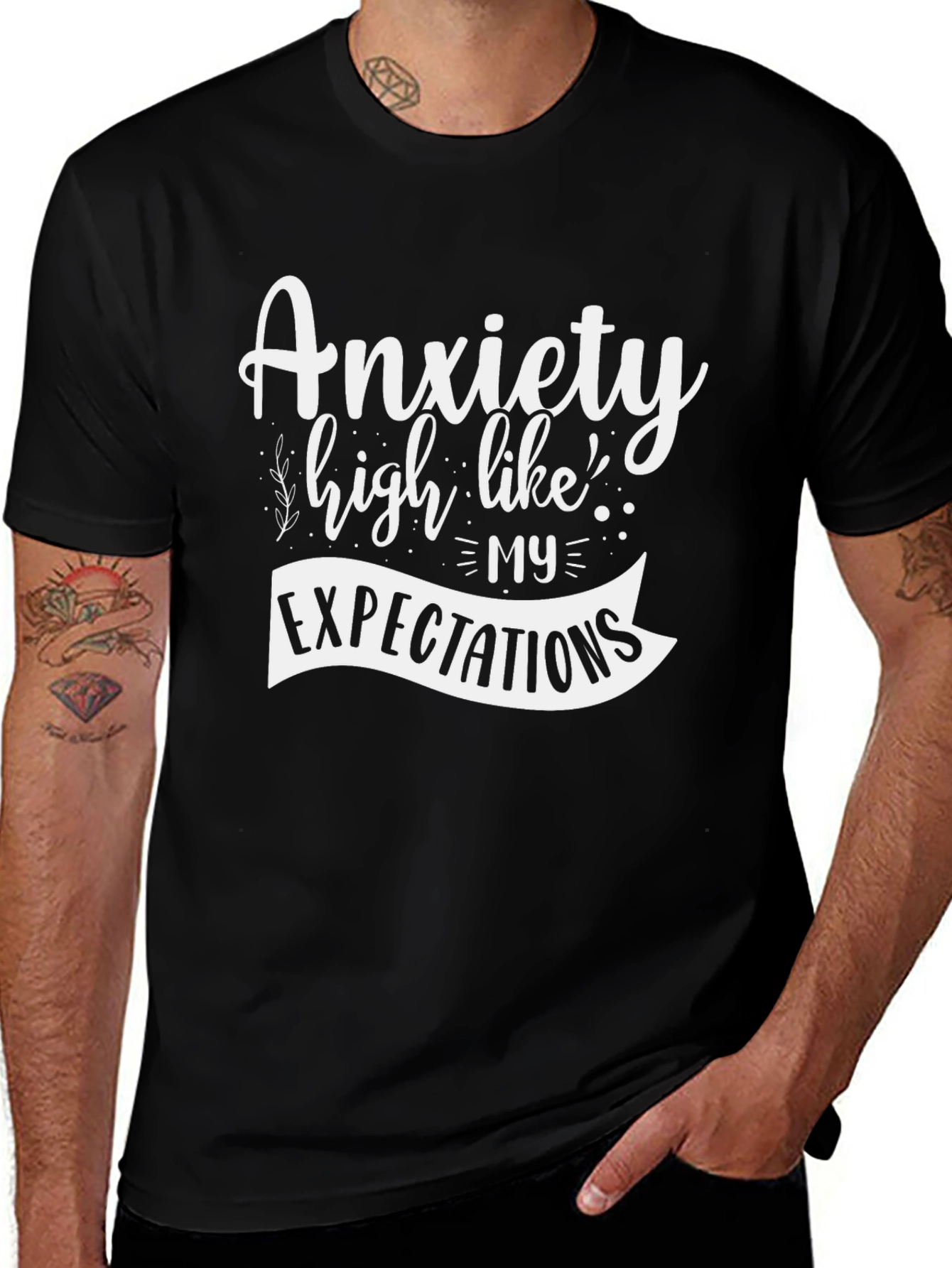 Anxiety Humor T-Shirt - High Expectations Tee