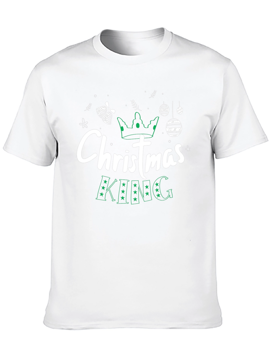 Christmas King Black Graphic Tee