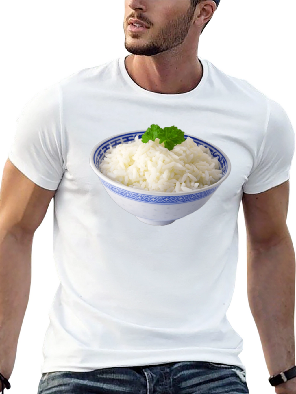 Rice Bowl Graphic Tee - Foodie T-Shirt