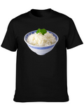 Rice Bowl Graphic Tee - Foodie T-Shirt