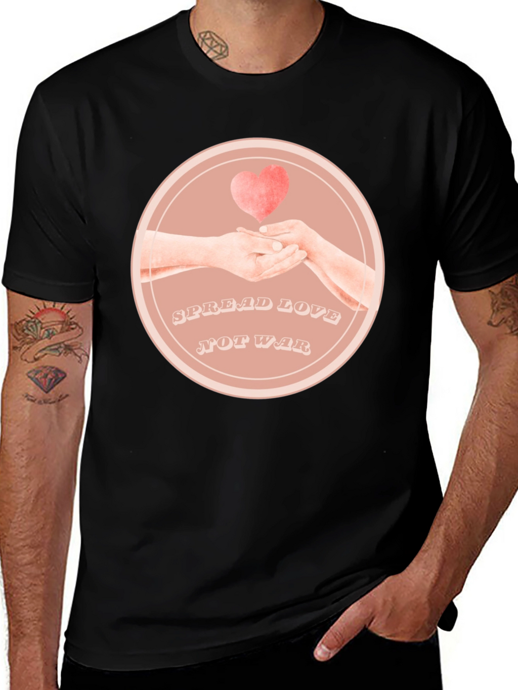 Spread Love Not War Graphic Tee