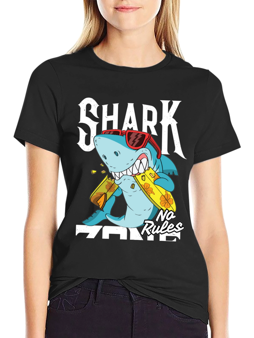 Shark Zone No Rules Graphic Tee