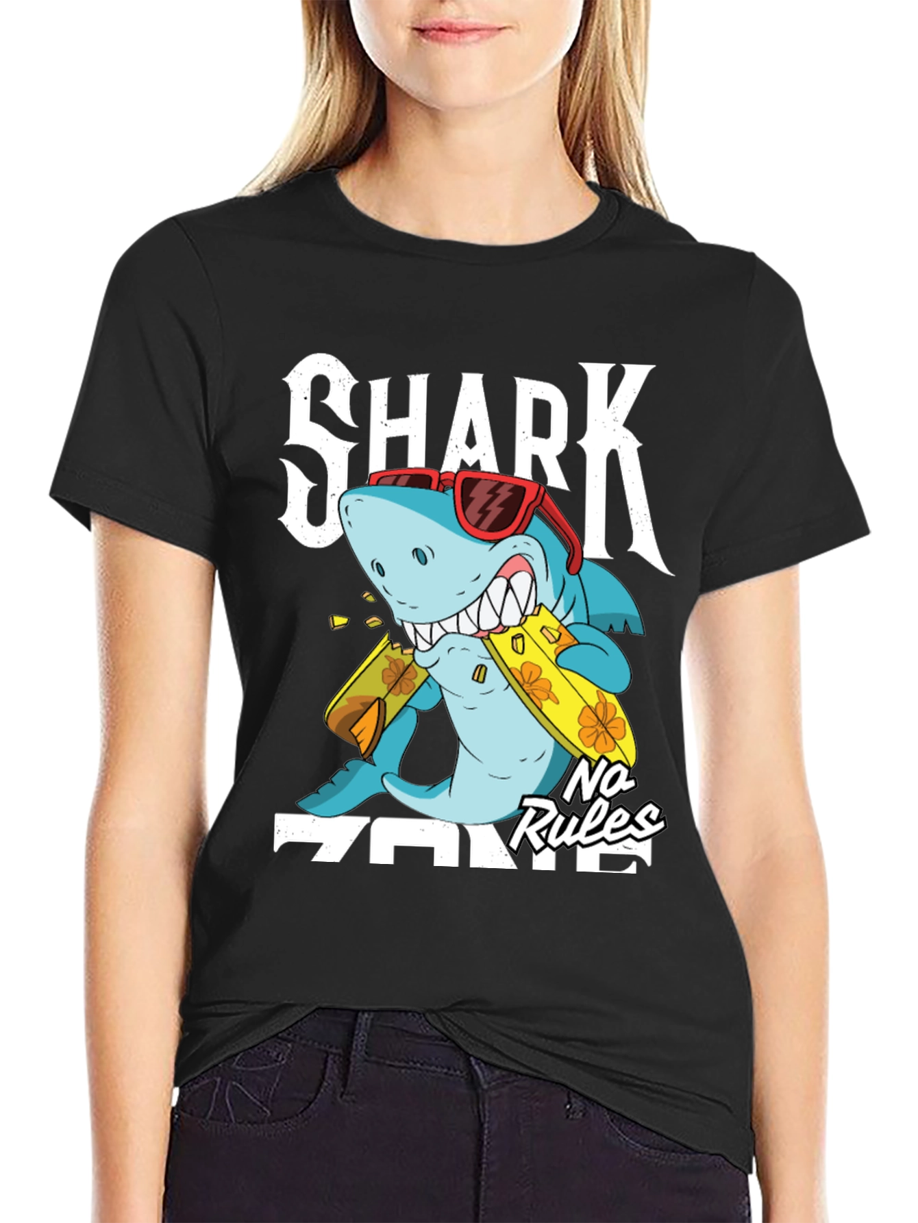 Shark Zone No Rules Graphic Tee