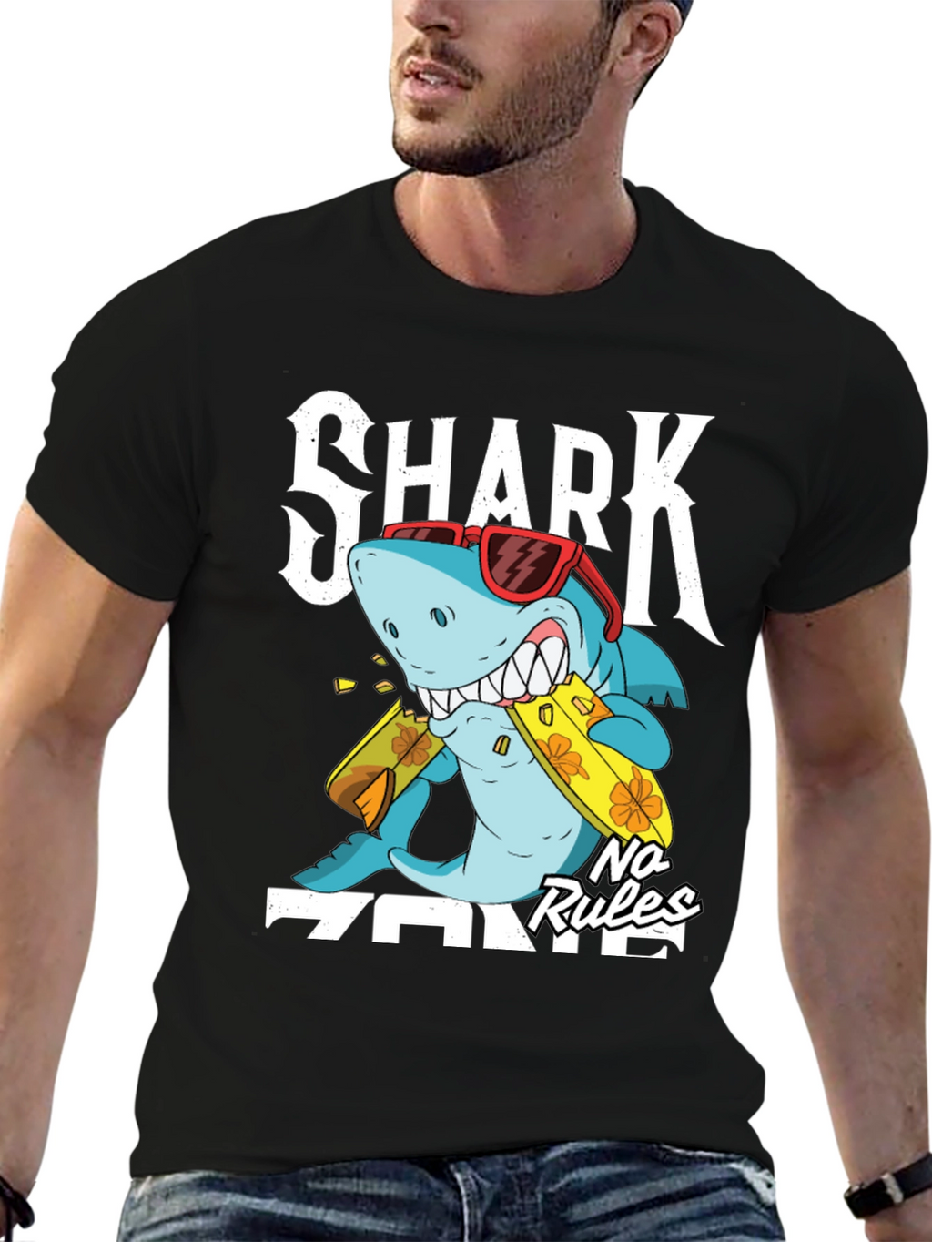 Shark Zone No Rules Graphic Tee