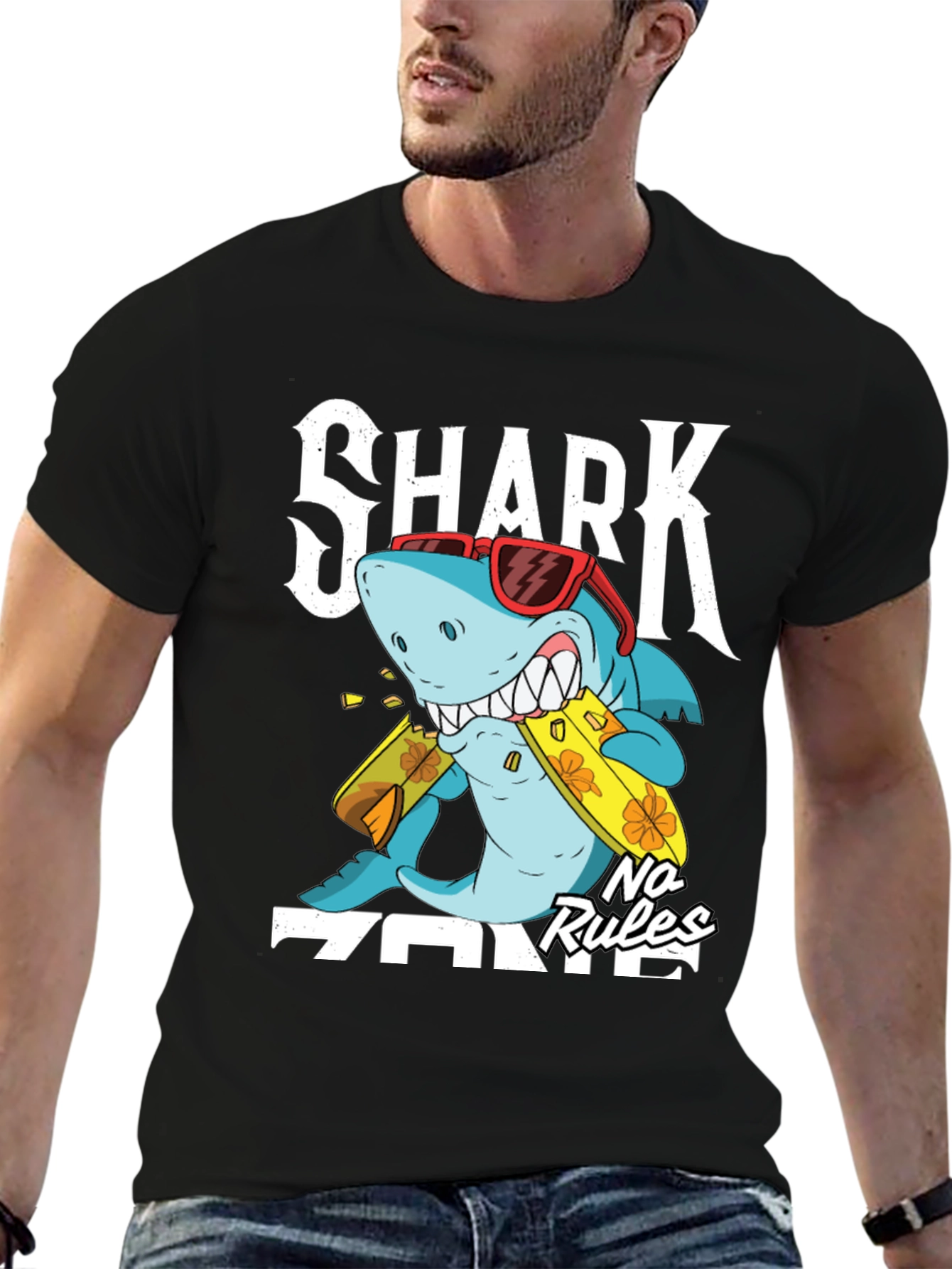 Shark Zone No Rules Graphic Tee