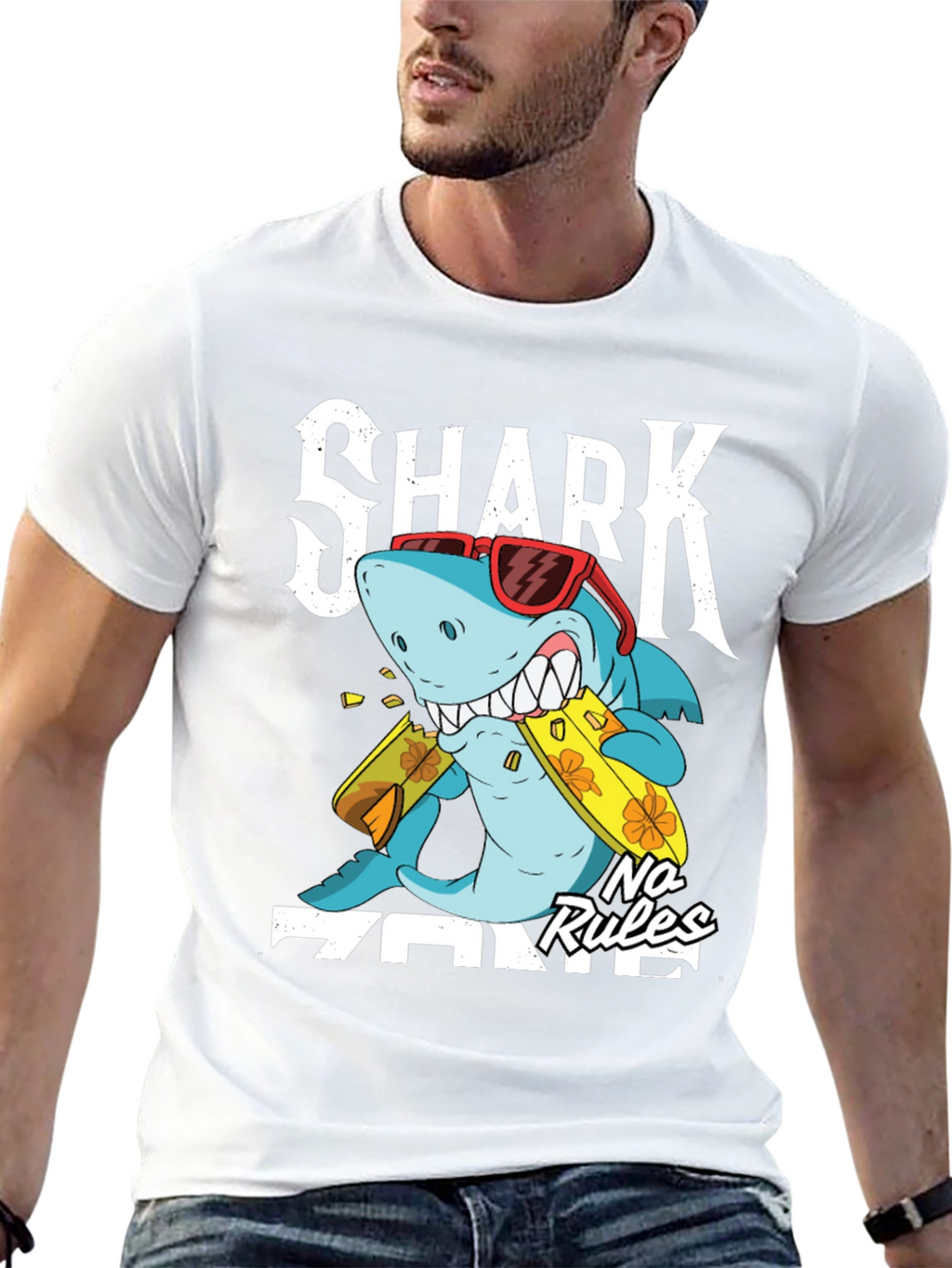 Shark Zone No Rules Graphic Tee