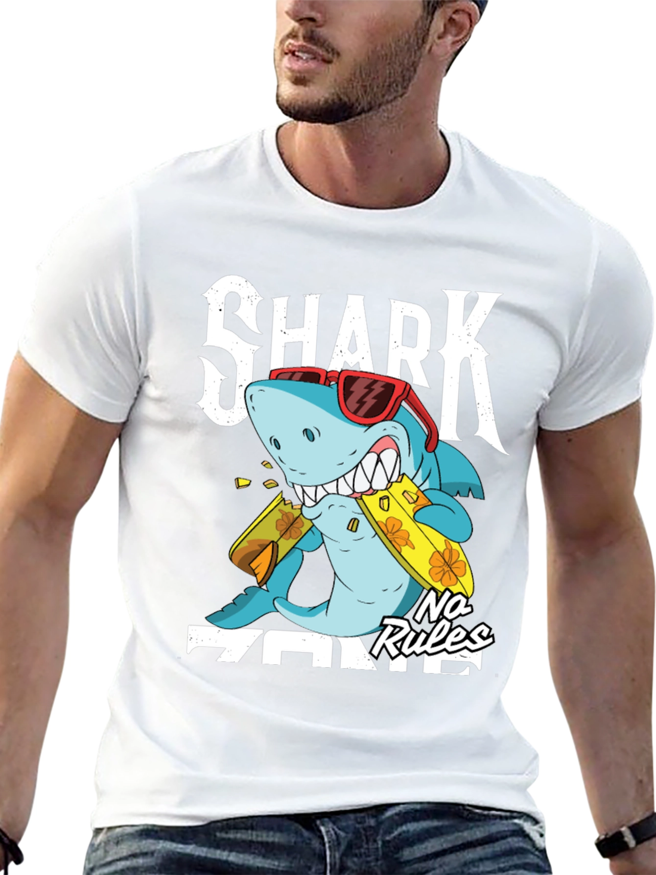 Shark Zone No Rules Graphic Tee