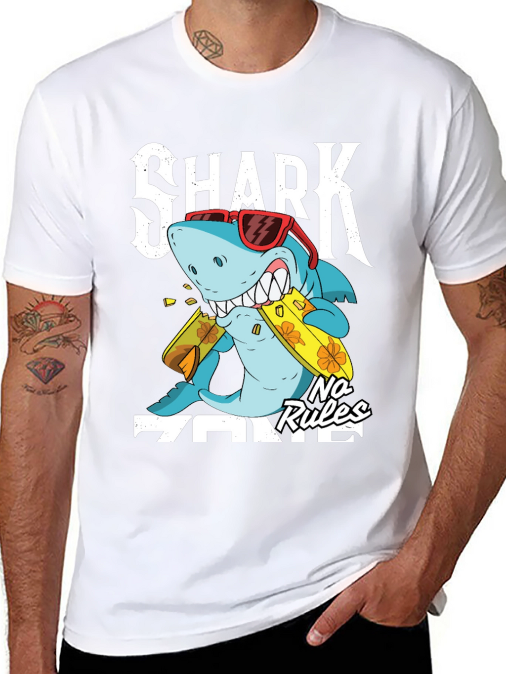 Shark Zone No Rules Graphic Tee