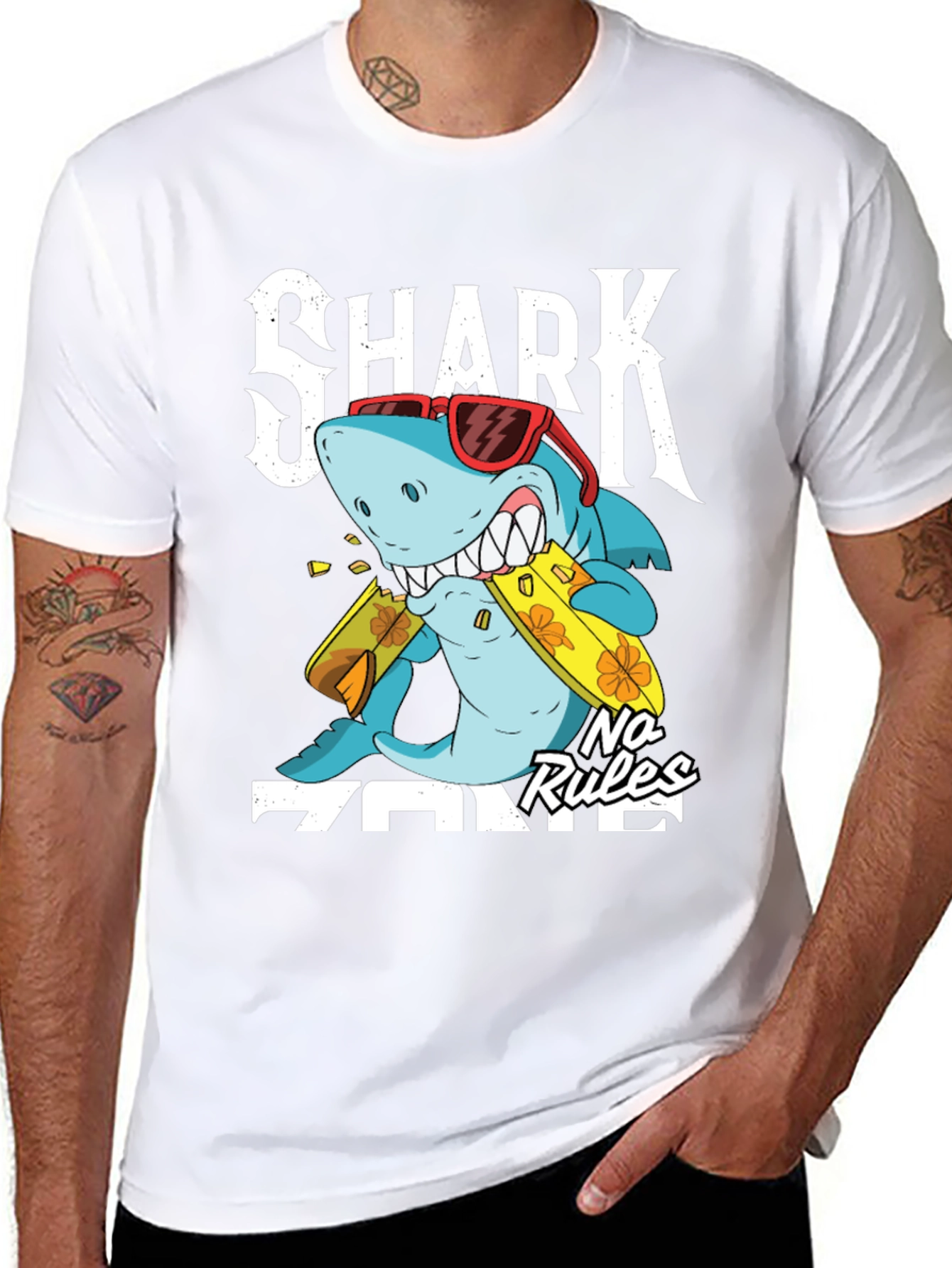 Shark Zone No Rules Graphic Tee