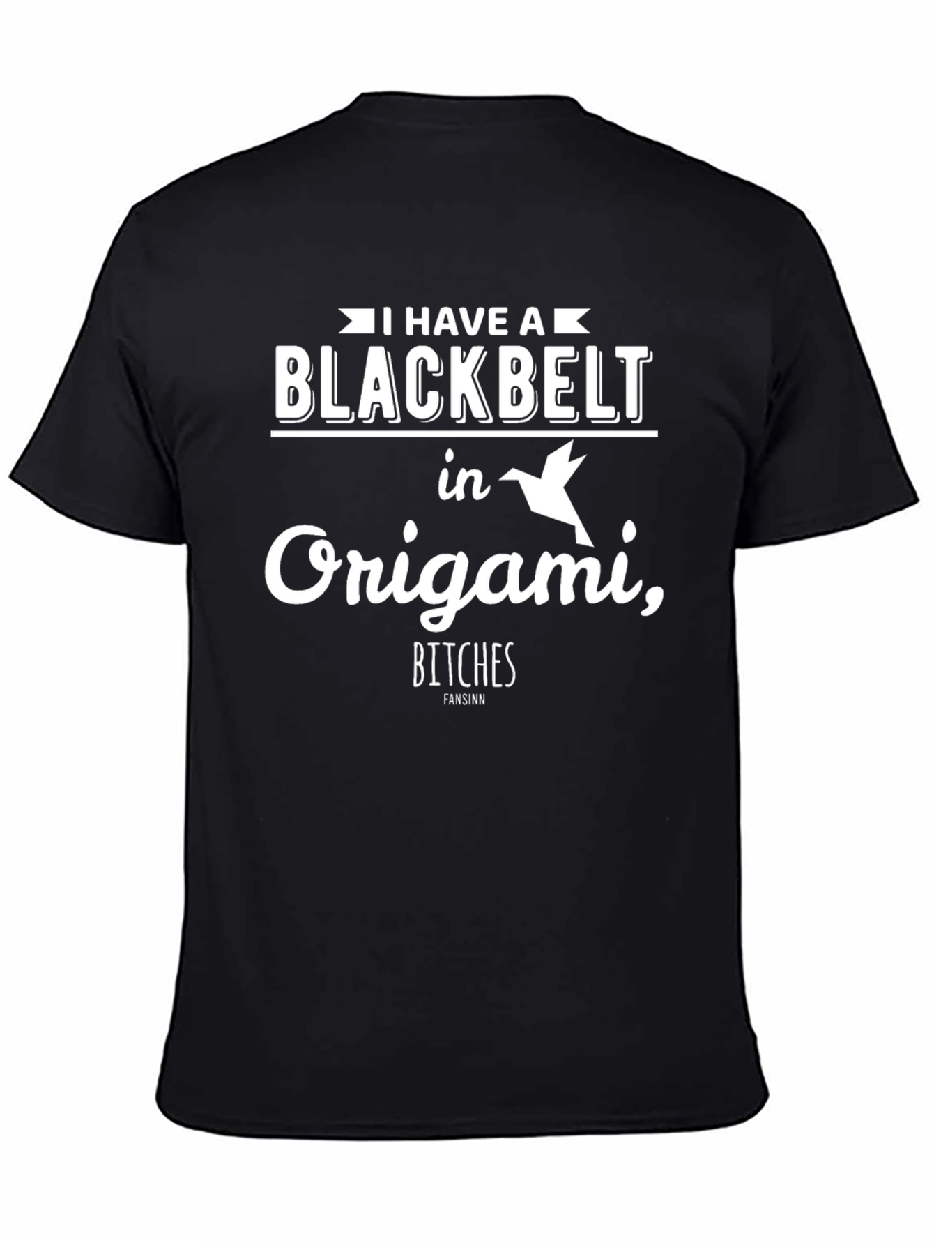 Black Belt in Origami Funny Graphic T-Shirt