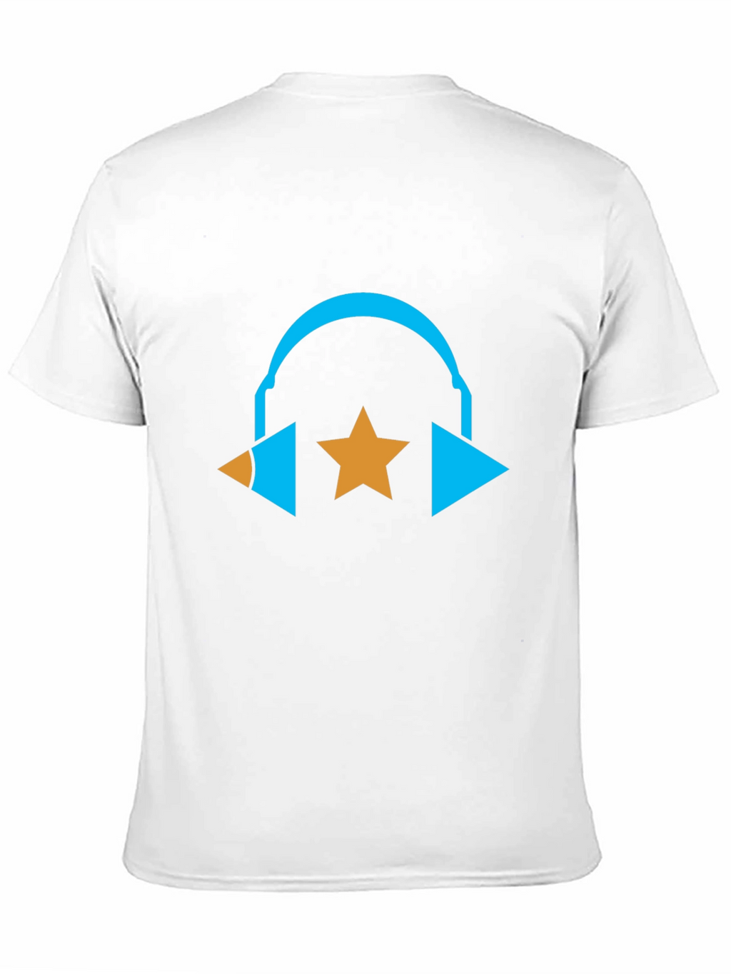Cool Graphic Tee - Headphones and Star Design