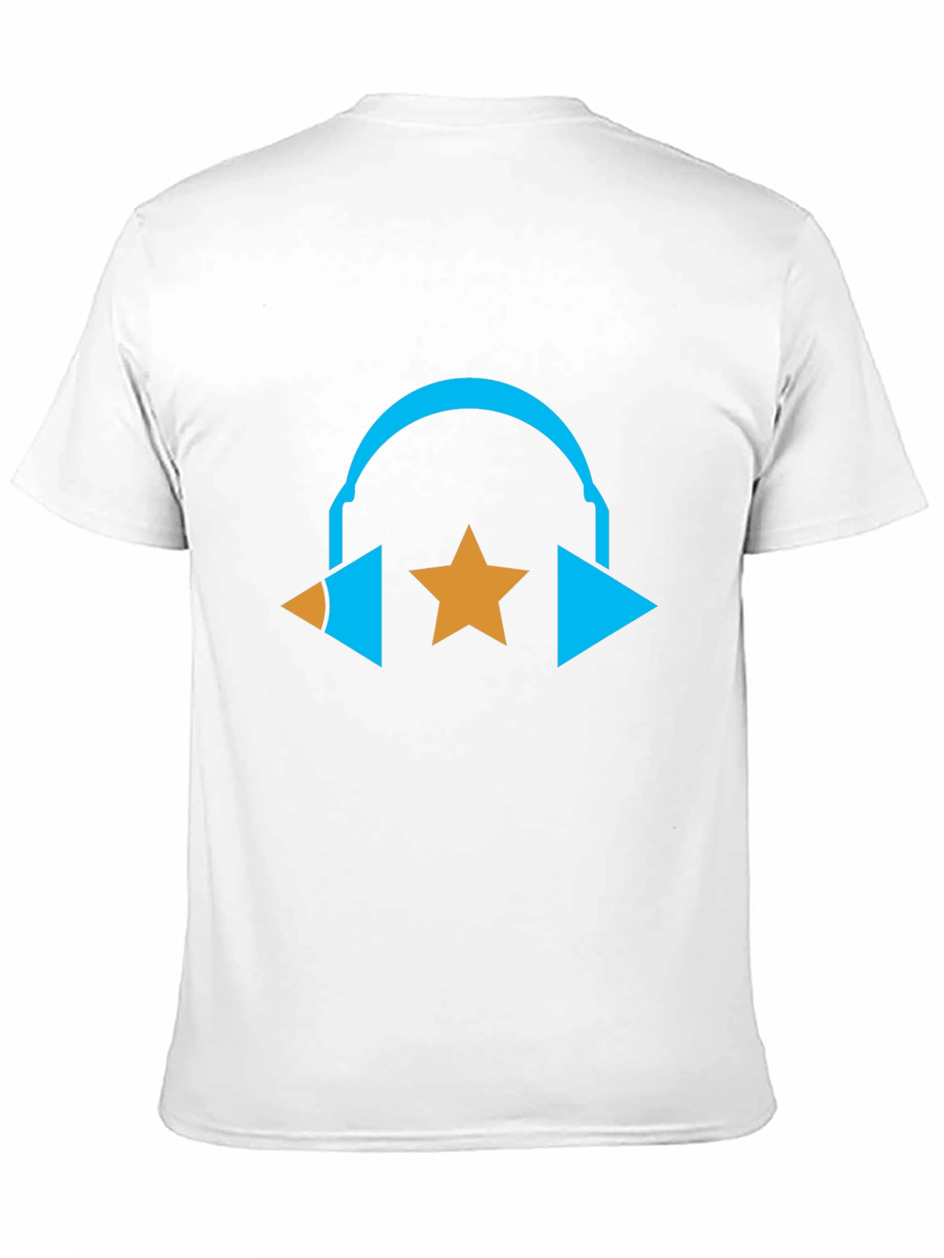 Cool Graphic Tee - Headphones and Star Design