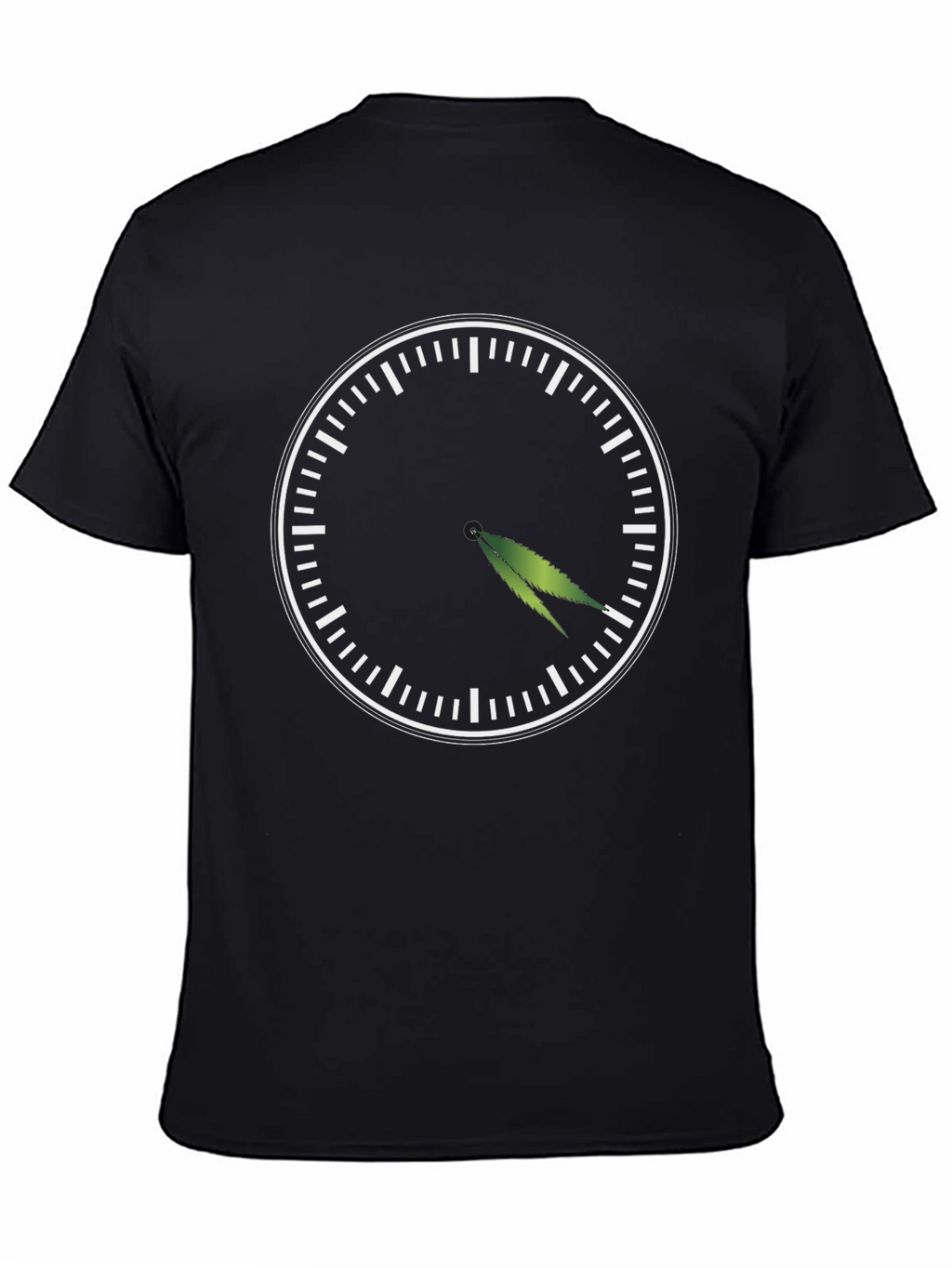 4:20 T-Shirt - Novelty Marijuana Leaf Clock Graphic Tee