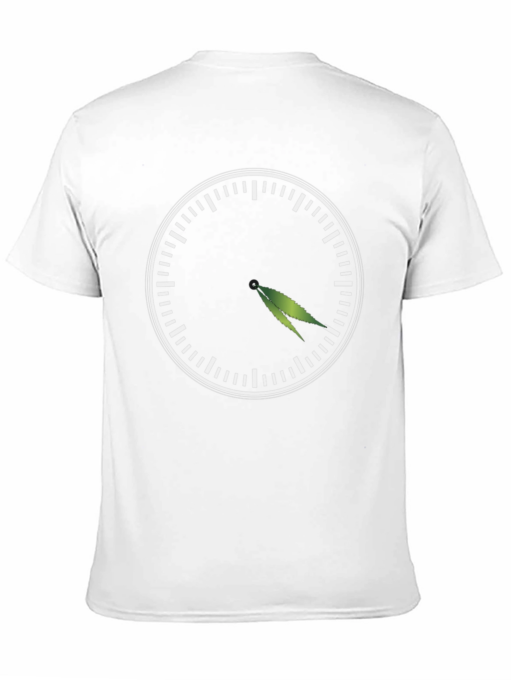 4:20 T-Shirt - Novelty Marijuana Leaf Clock Graphic Tee