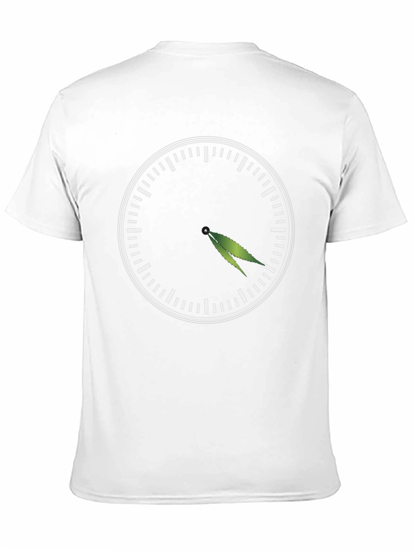 4:20 T-Shirt - Novelty Marijuana Leaf Clock Graphic Tee